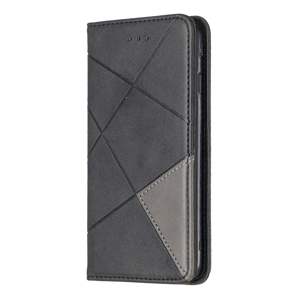 Auto-Absorbed Prismatic Texture Leather Phone Case Card Holder for Iphonese (2020) / SE (2022) / 8 / 7