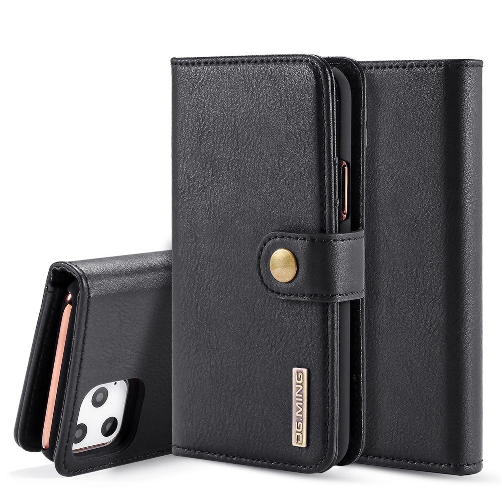 DG.MING For iPhone 11 Pro 5.8 inch (2019) Wallet Phone Case Detachable 2-in-1 Split Leather Protective Cover
