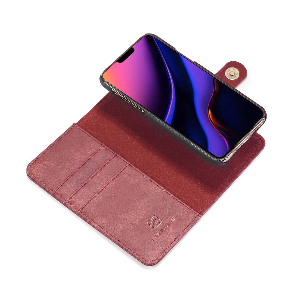 DG.MING Til iPhone 11 Pro Max 6,5 tommer (2019) Læderetui med Stand Cover