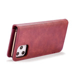 DG.MING Til iPhone 11 Pro Max 6,5 tommer (2019) Læderetui med Stand Cover