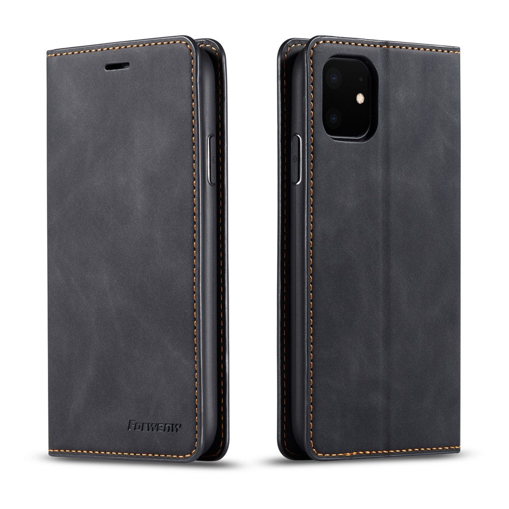 FORWENW Fantasy Series Silky Touch Leather Wallet Phone Case with Stand Covering for iPhone 11 6.1 inch (2019)