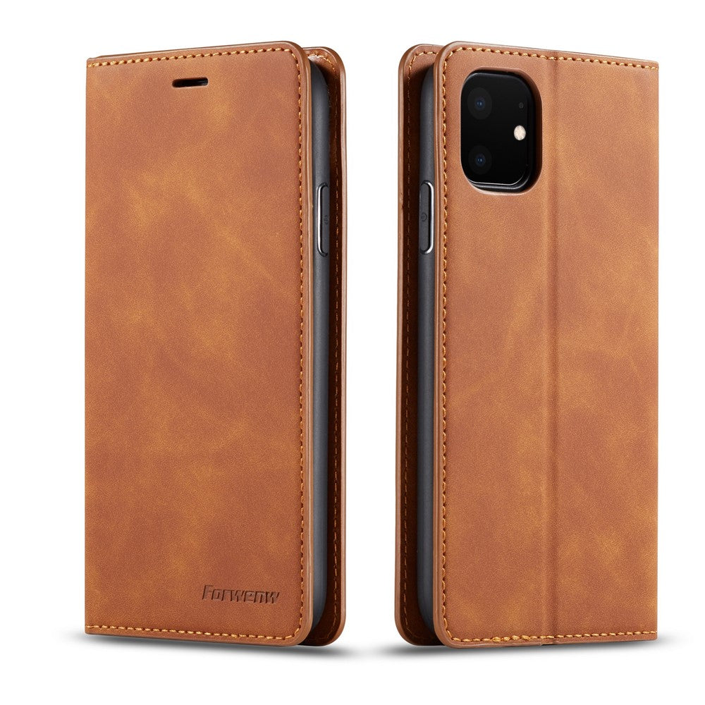 FORWENW Fantasy Series Silky Touch Leather Wallet Phone Case with Stand Covering for iPhone 11 6.1 inch (2019)