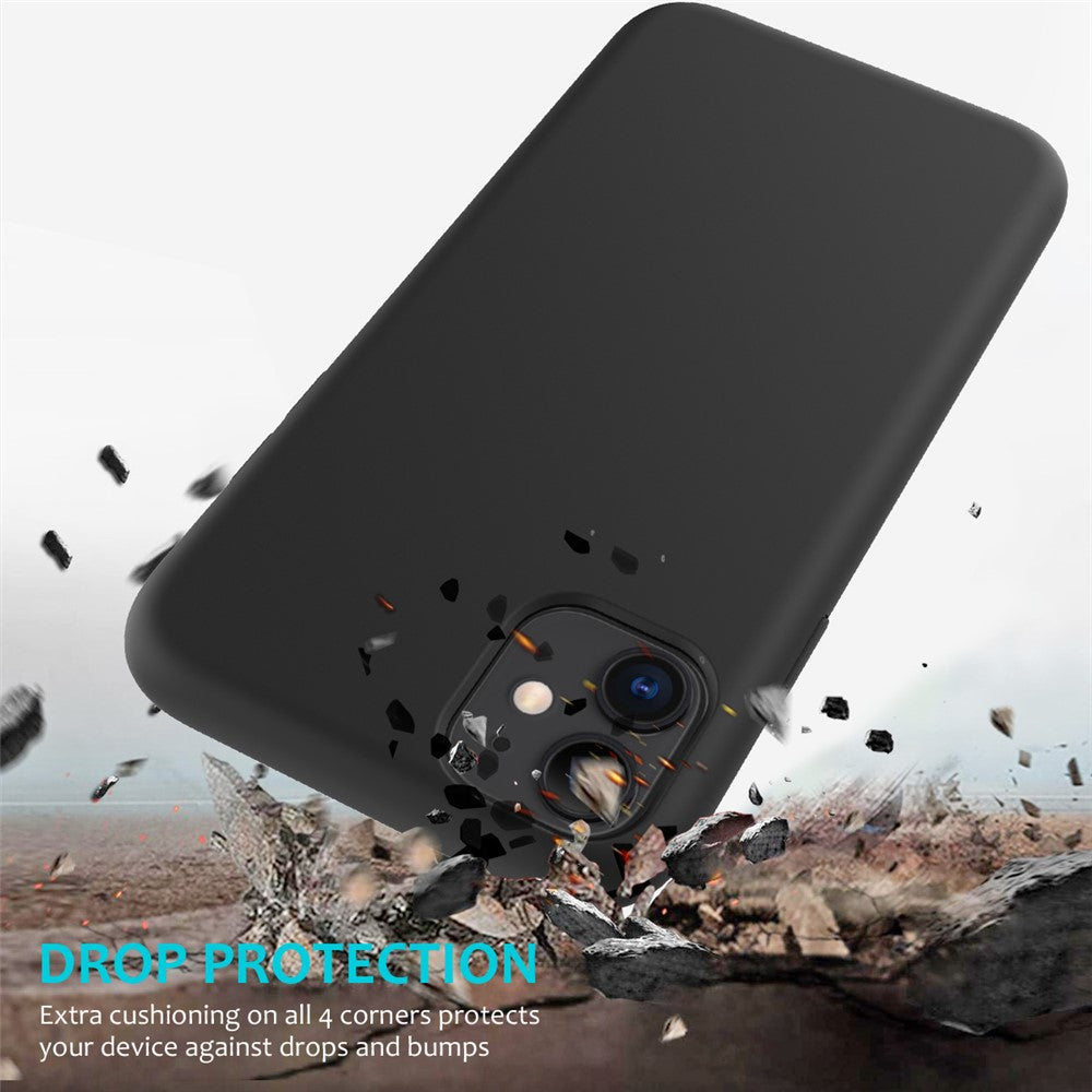 Anti-scratch Soft Liquid Silicone Phone Shell Mobile Phone Bag Case for iPhone 11 6.1 inch (2019)