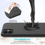 Anti-scratch Soft Liquid Silicone Phone Shell Mobile Phone Bag Case for iPhone 11 6.1 inch (2019)