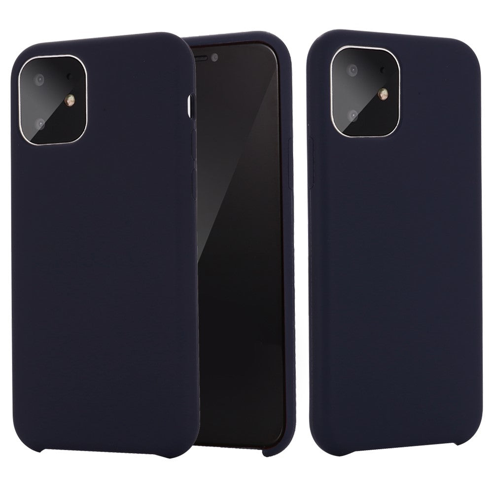 Anti-scratch Soft Liquid Silicone Phone Shell Mobile Phone Bag Case for iPhone 11 6.1 inch (2019)