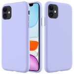 Anti-scratch Soft Liquid Silicone Phone Shell Mobile Phone Bag Case for iPhone 11 6.1 inch (2019)