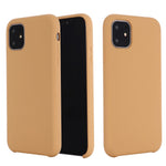 Anti-scratch Soft Liquid Silicone Phone Shell Mobile Phone Bag Case for iPhone 11 6.1 inch (2019)