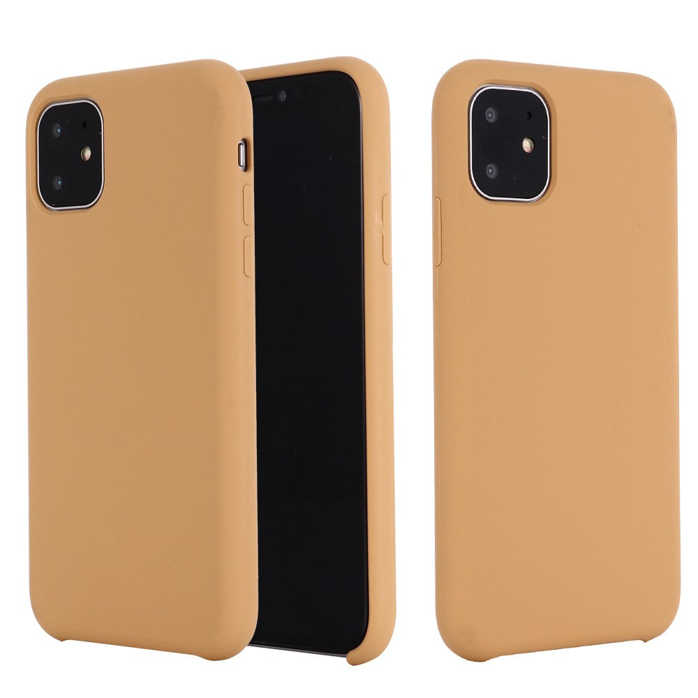 Anti-scratch Soft Liquid Silicone Phone Shell Mobile Phone Bag Case for iPhone 11 6.1 inch (2019)