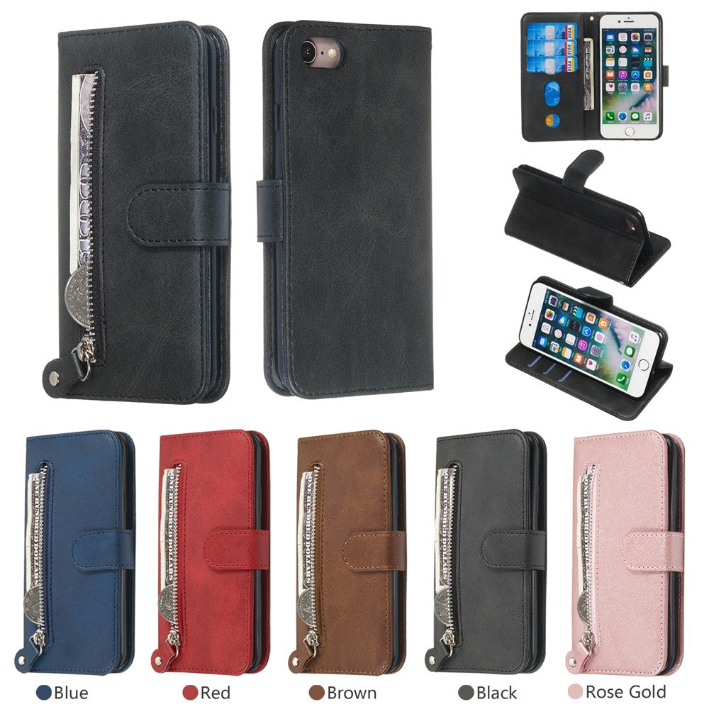 Kortholderpung Cover i PU-læder til iPhone SE (2020)/SE (2022)/8/7 4.7 tommer
