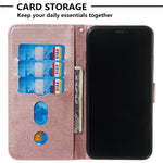 Zipper Pocket PU Leather Wallet Case for iPhone XS Max 6.5 inch