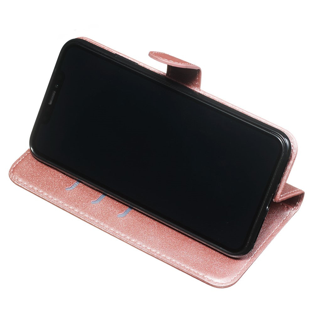 Zipper Pocket PU Leather Wallet Case for iPhone XS Max 6.5 inch