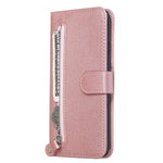Zipper Pocket PU Leather Wallet Case for iPhone XS Max 6.5 inch