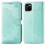 Embossed Mandala Flower Leather Wallet Stand Case for iPhone 11 6.1 inch (2019)