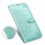Embossed Mandala Flower Leather Wallet Stand Case for iPhone 11 6.1 inch (2019)