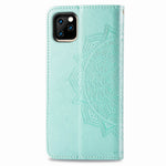 Embossed Mandala Flower Leather Wallet Stand Case for iPhone 11 6.1 inch (2019)