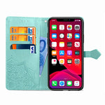 Embossed Mandala Flower Leather Wallet Stand Case for iPhone 11 6.1 inch (2019)