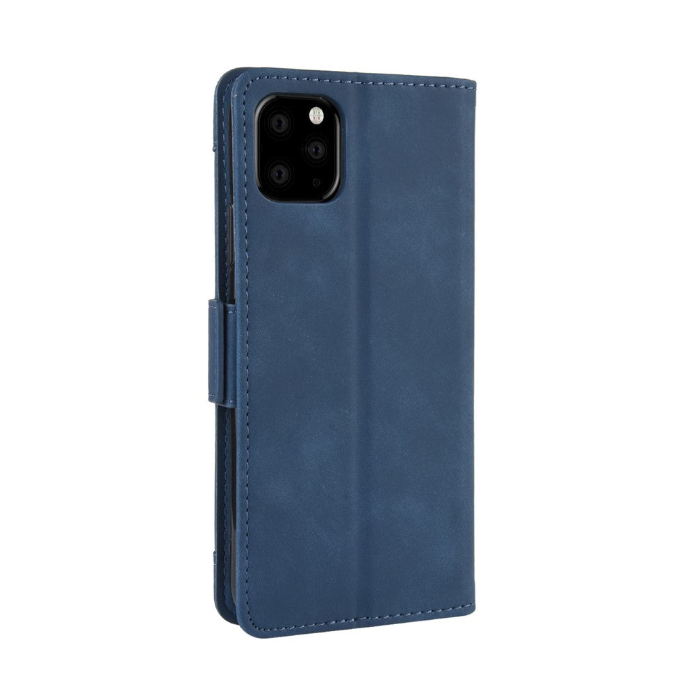 For iPhone (2019) 6.1-inch Leather with Multiple Card Slots and Wallet Pocket Cover