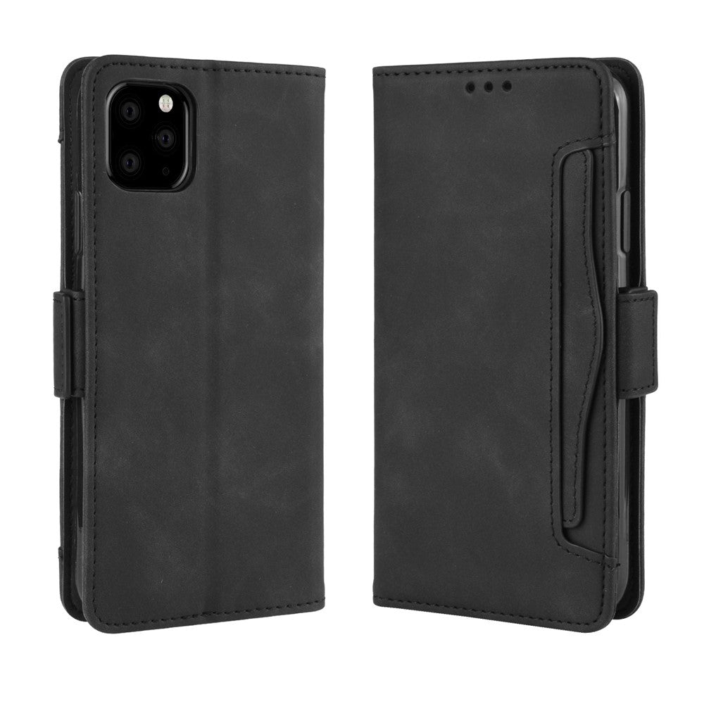 Leather Wallet Cell Casing with Multiple Card Slots for iPhone 11 Pro 5.8 inch (2019)