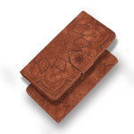 Imprint Mandala Flower Stand Wallet Leather Case Shell Cover for iPhone 11 6.1-inch (2019)