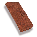 Imprint Mandala Flower Stand Wallet Leather Case Shell Cover for iPhone 11 6.1-inch (2019)
