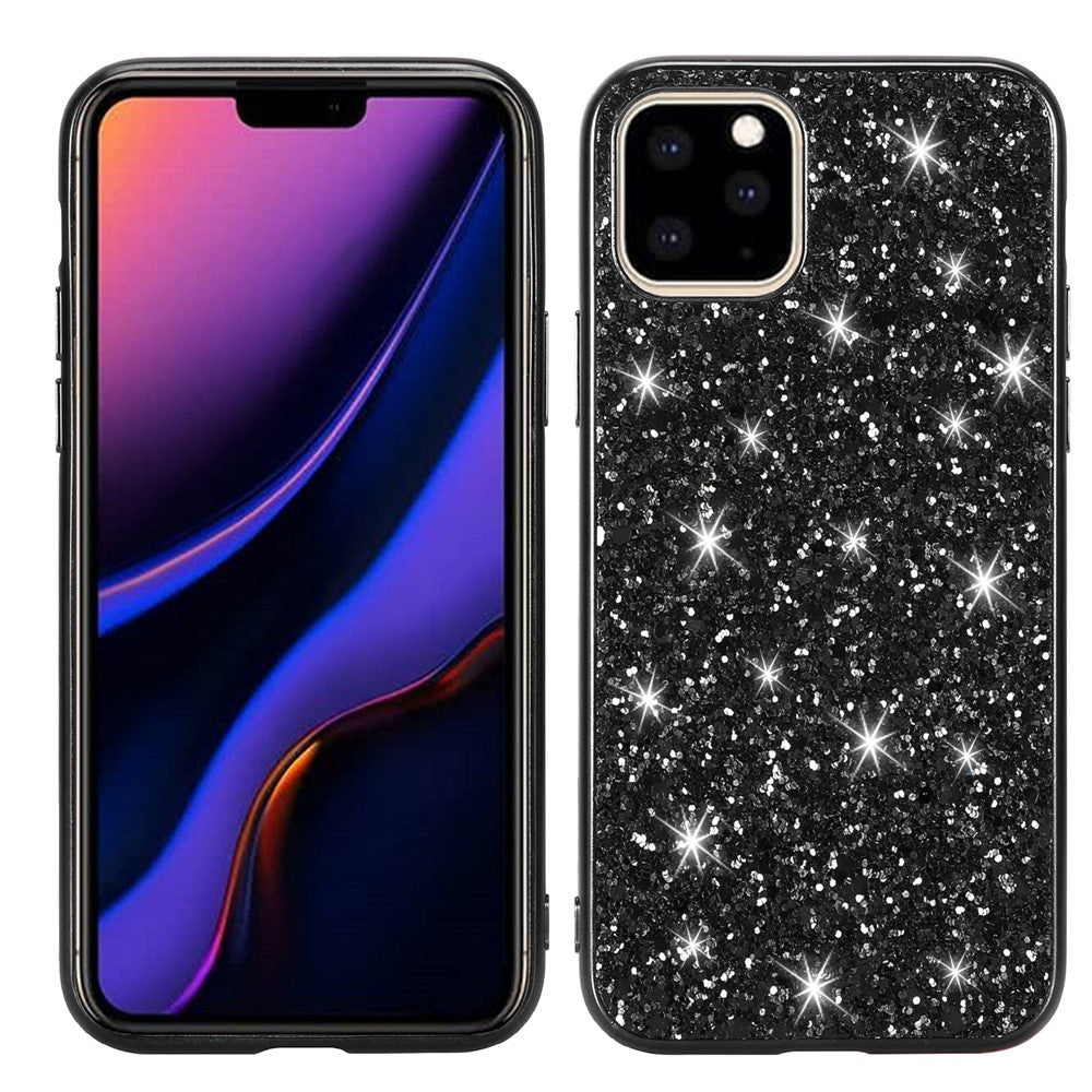 Glitrende Pailletter Elektroplettering TPU+PC Telefoncover til iPhone 11 Pro 5.8 tommer (2019)