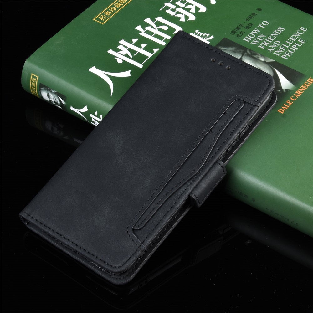 Leather Wallet Stand Phone Cover Case with Multiple Card Slots for iPhone XS Max 6.5 inch