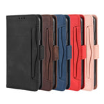 Leather Wallet Stand Phone Cover Case with Multiple Card Slots for iPhone XS Max 6.5 inch