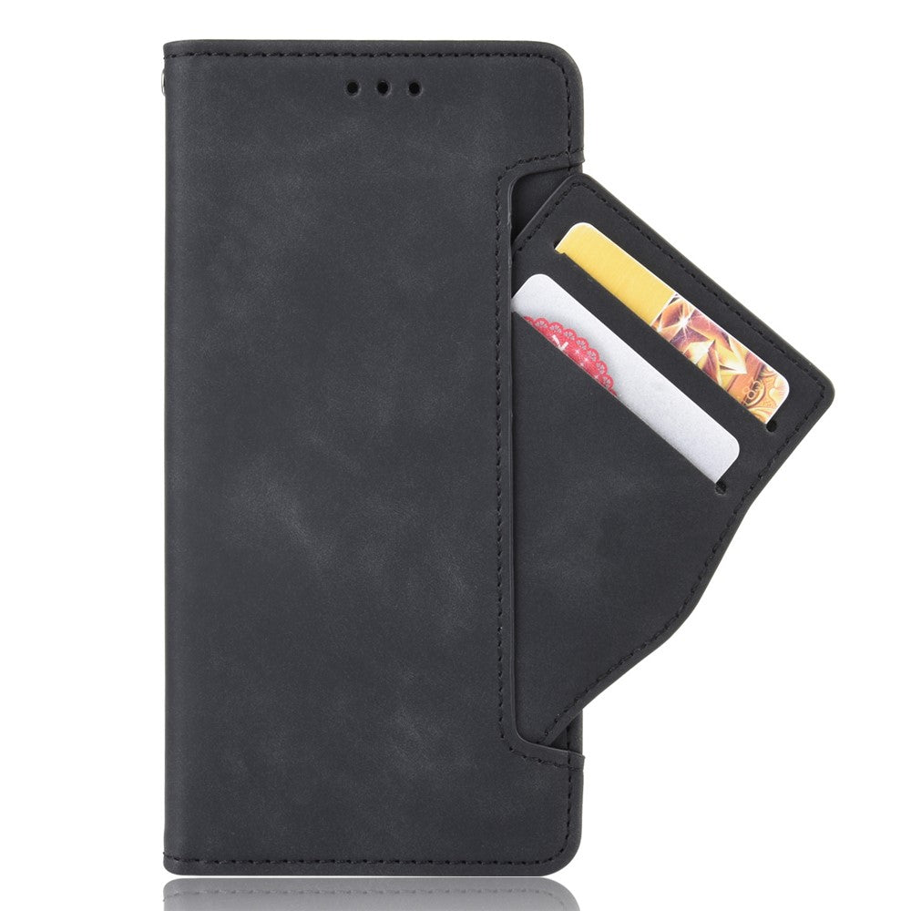 Leather Wallet Stand Phone Cover Case with Multiple Card Slots for iPhone XS Max 6.5 inch