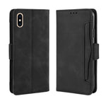 Leather Wallet Stand Phone Cover Case with Multiple Card Slots for iPhone XS Max 6.5 inch