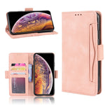 Leather Wallet Stand Phone Cover Case with Multiple Card Slots for iPhone XS Max 6.5 inch