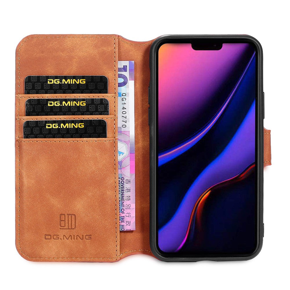 DG.MING Retro Style Wallet Leather Stand Case for iPhone 11 Pro Max 6.5-inch (2019)