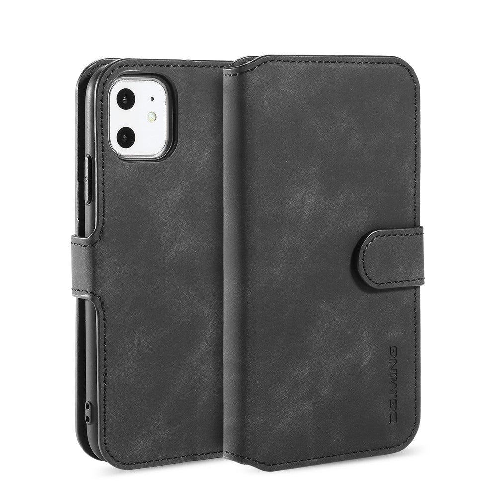 DG.MING Retro Style Plånboksfodral i Läder för iPhone 11 6,1 tum (2019)