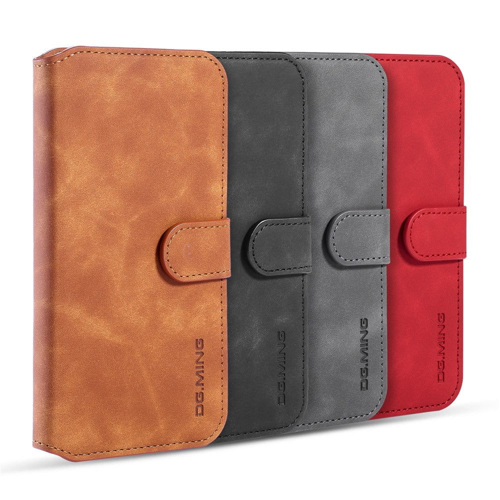 DG.MING Retro Style Plånboksfodral i Läder för iPhone 11 6,1 tum (2019)