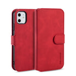 DG.MING Retro Style Plånboksfodral i Läder för iPhone 11 6,1 tum (2019)