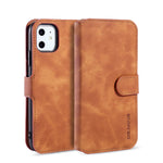 DG.MING Retro Style Plånboksfodral i Läder för iPhone 11 6,1 tum (2019)