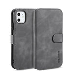 DG.MING Retro Style Plånboksfodral i Läder för iPhone 11 6,1 tum (2019)