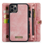 CASEME 008-serien Stødsikkert cover til iPhone 11 Pro Max 6,5 tommer (2019) Aftageligt 2-i-1 PU-læderpung-telefoncover