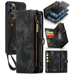 CASEME 008 Series PU Leather 2-in-1 Detachable Stand Magnetic Wallet Phone Case for iPhone 11 Pro 5.8 inch (2019)