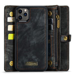 CASEME 008 Series PU Leather 2-in-1 Detachable Stand Magnetic Wallet Phone Case for iPhone 11 Pro 5.8 inch (2019)