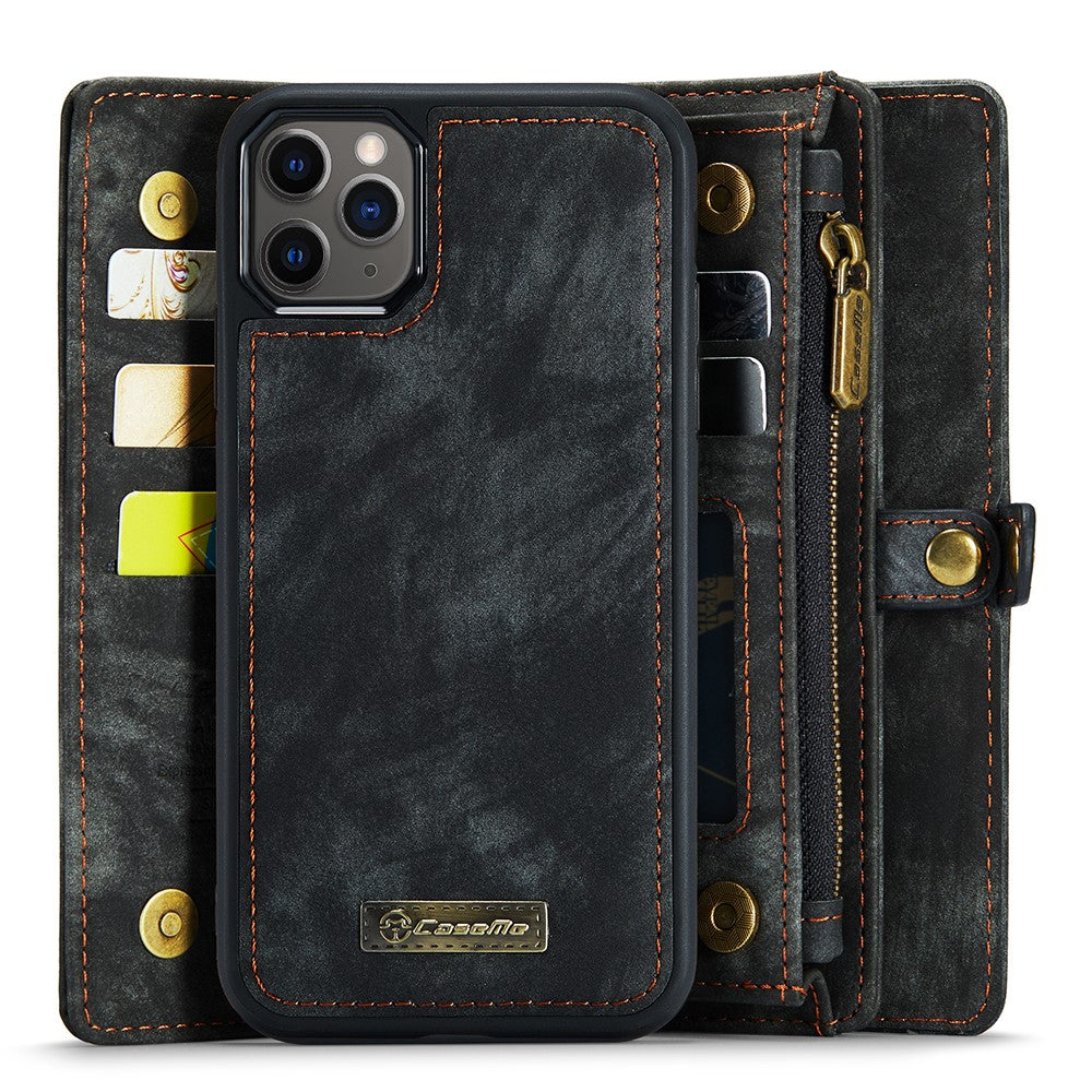 CASEME 008 Series PU Leather 2-in-1 Detachable Stand Magnetic Wallet Phone Case for iPhone 11 Pro 5.8 inch (2019)
