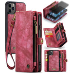 CASEME 008 Series PU Leather 2-in-1 Detachable Stand Magnetic Wallet Phone Case for iPhone 11 Pro 5.8 inch (2019)
