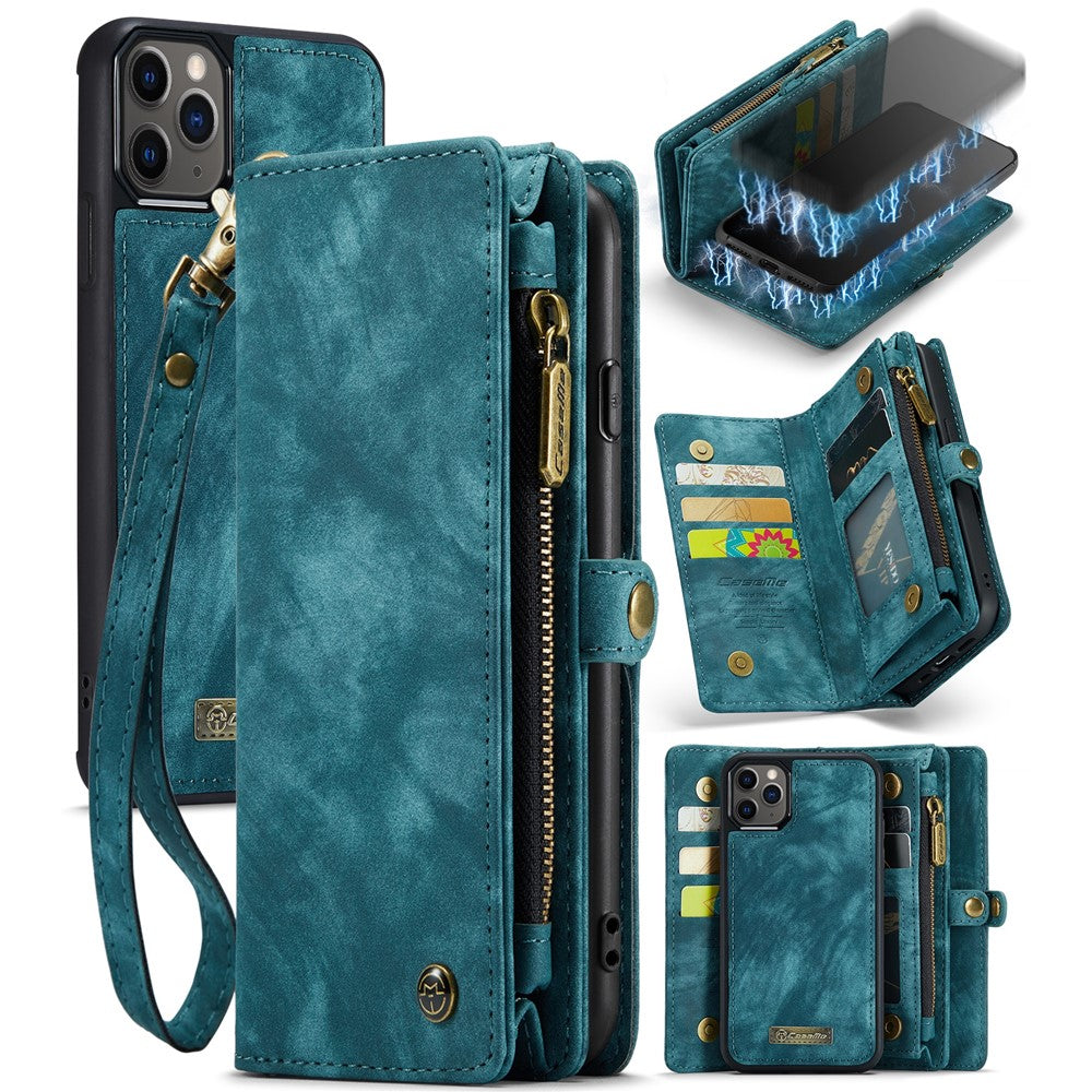 CASEME 008 Series PU Leather 2-in-1 Detachable Stand Magnetic Wallet Phone Case for iPhone 11 Pro 5.8 inch (2019)