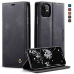 CASEME 013 Series Auto-absorbed Flip Leather Wallet Case for iPhone 11 6.1 inch (2019)