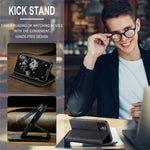 CASEME 013 Series Auto-absorbed Flip Leather Wallet Case for iPhone 11 6.1 inch (2019)