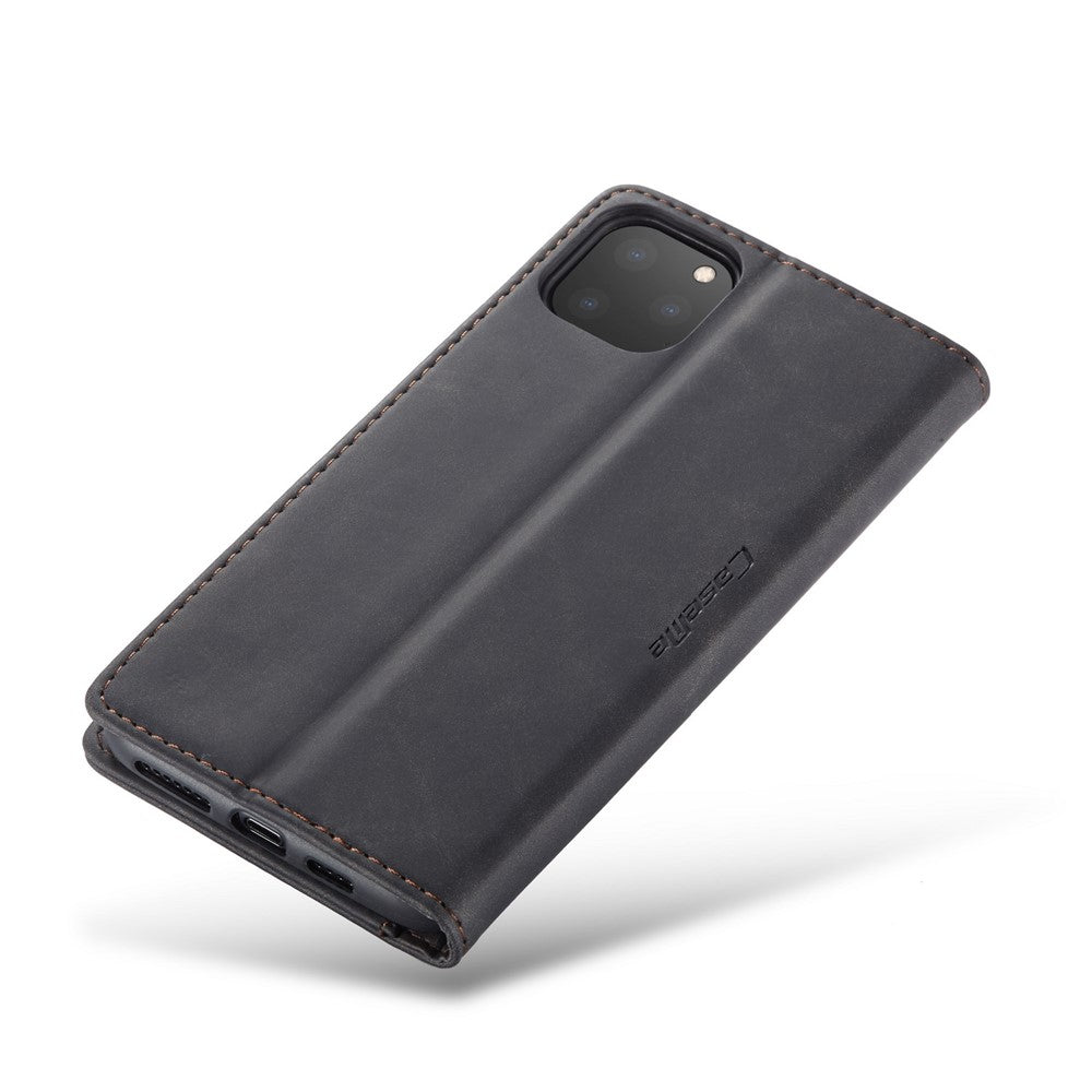 CASEME 013 Series Auto-absorbed Flip Læder Pung Cover til iPhone 11 Pro Max 6.5 tommer (2019)