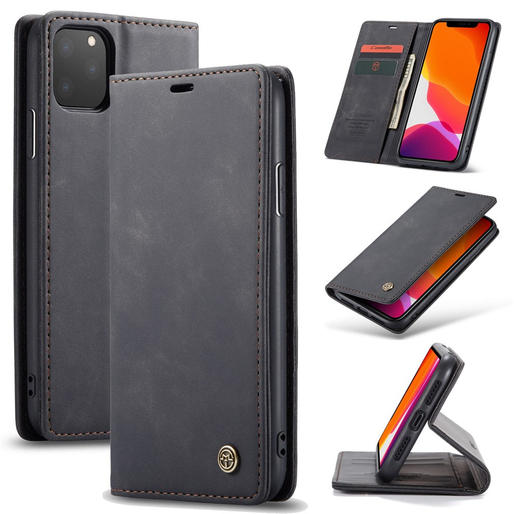 CASEME 013 Series Auto-absorbed Leather Wallet Case for iPhone 11 Pro 5.8-inch (2019)