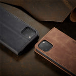 CASEME 013 Series Auto-absorbed Leather Wallet Case for iPhone 11 Pro 5.8-inch (2019)