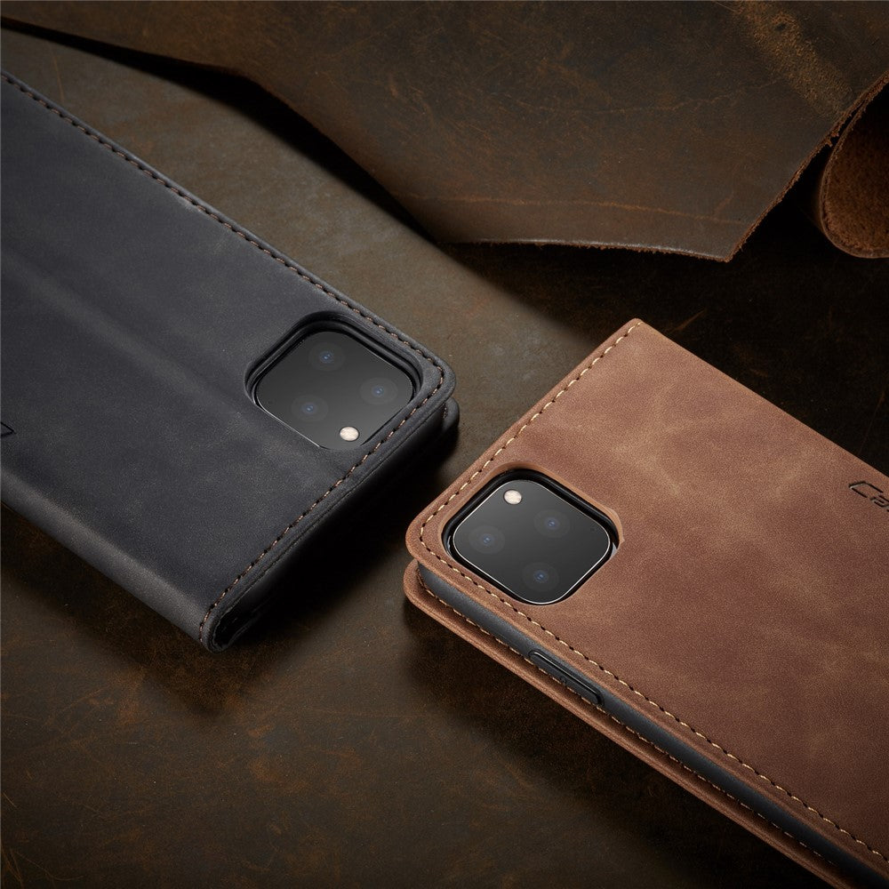 CASEME 013 Series Auto-absorbed Leather Wallet Case for iPhone 11 Pro 5.8-inch (2019)