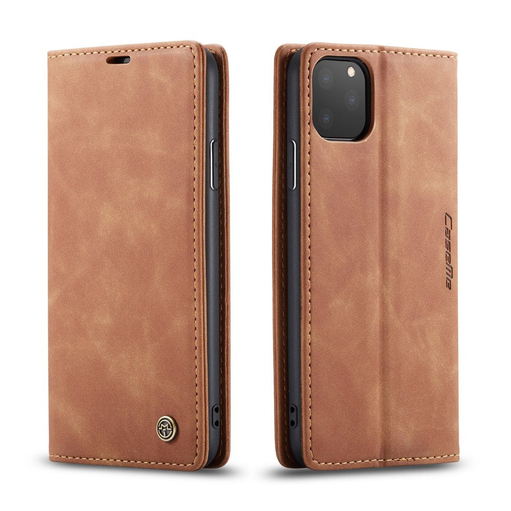 CASEME 013 Series Auto-absorbed Leather Wallet Case for iPhone 11 Pro 5.8-inch (2019)