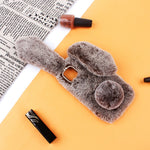 Adorable Long Ears Rabbit Shape Fur Coated Soft TPU Back Case for iPhone 11 6.1 inch (2019)